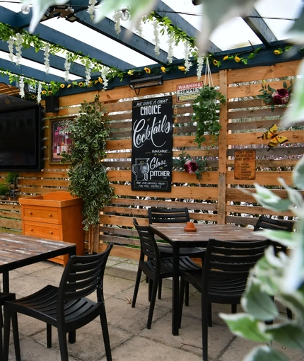exterior beer garden
