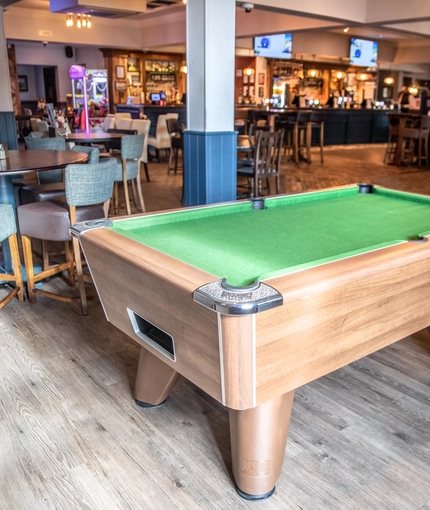 interior pool area of the pub