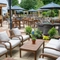 The beer garden at the Wheatsheaf.