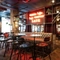 interior seating area and restaurant