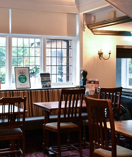 interior dining area of a pub