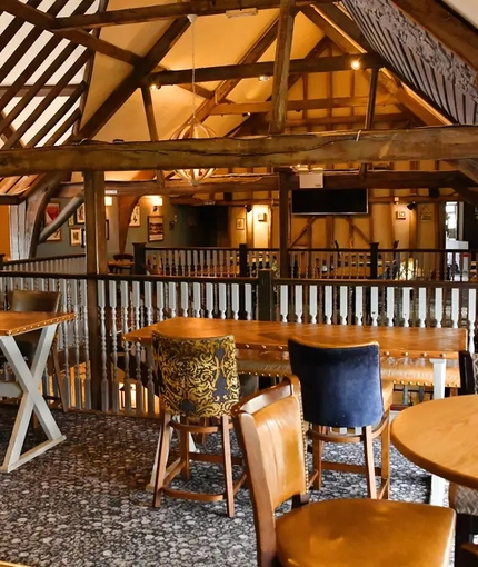 interior restaurant and seating area