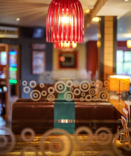 Restaurant area in a pub