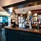 interior bar area of a pub
