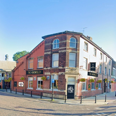 The exterior facade of the Knowsley.