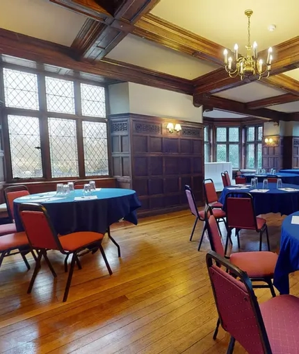The function room of The Rothley Court Hotel.