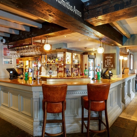 the bar of the blacksmith arms