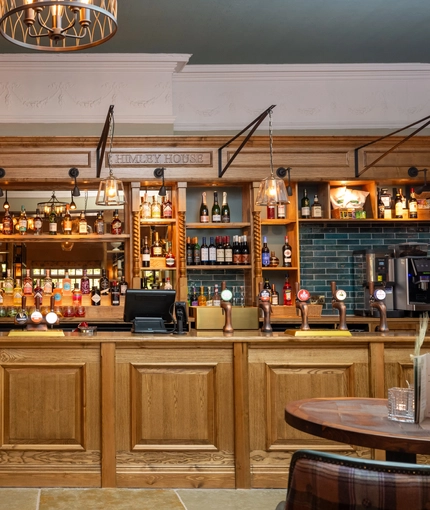 The bar at Himley House.