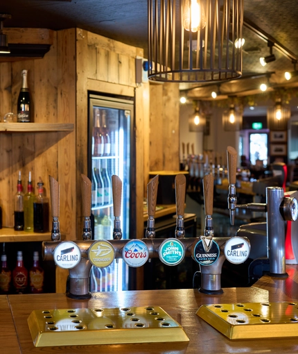 The bar area of the White Horse.