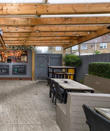 exterior beer garden