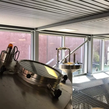 Internal of Belhaven Brewery with Machinery