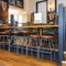 Internal seating area in a pub restaurant