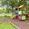 Exterior play area and seating area of a pub.