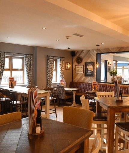 interior restaurant with seating area