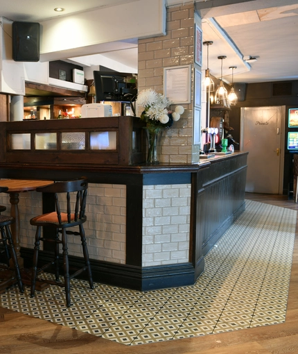 Bar area in a pub