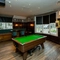 interior seating area with pool table