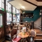 Internal seating area in a pub restaurant