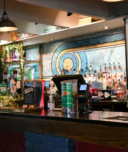 interior bar of the pub