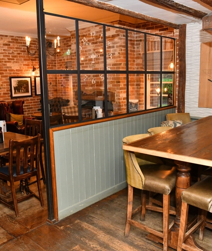 interior dining area of a pub