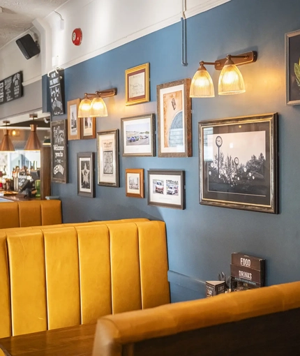 interior restaurant and seating area