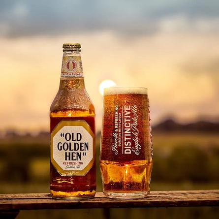 Old Golden Hen - Beer and Glass