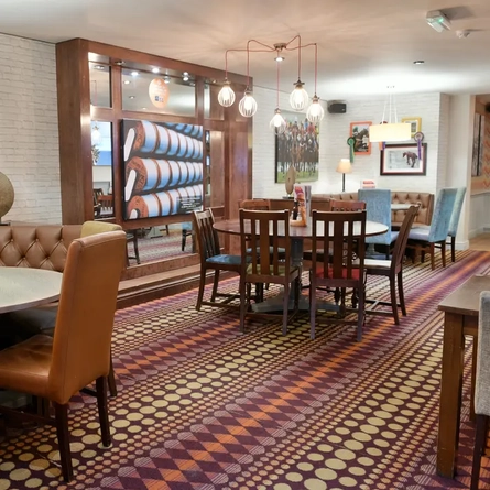 Restaurant area in a pub