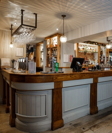 The bar area of The Halfway House.