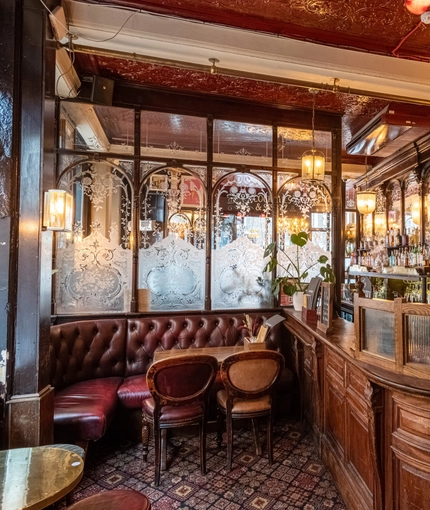interior restaurant and seating area
