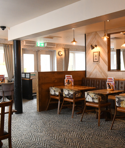 interior restaurant and seating area