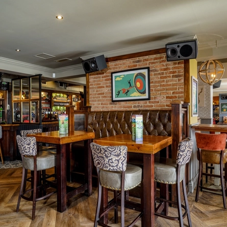 interior restaurant and seating area