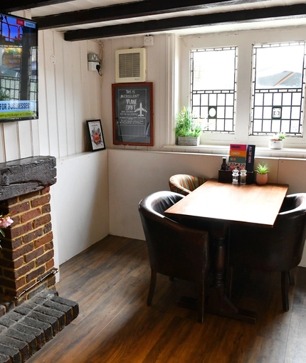 interior restaurant and seating area