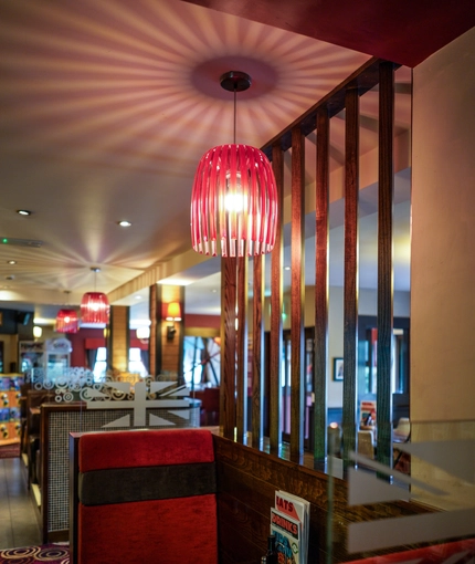 interior dining area of a pub