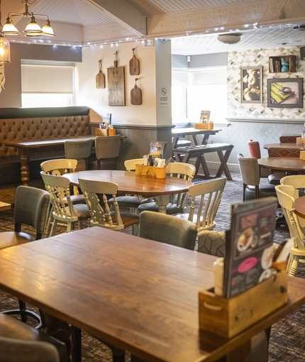 interior restaurant and seating area