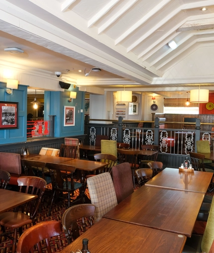 interior restaurant and seating area