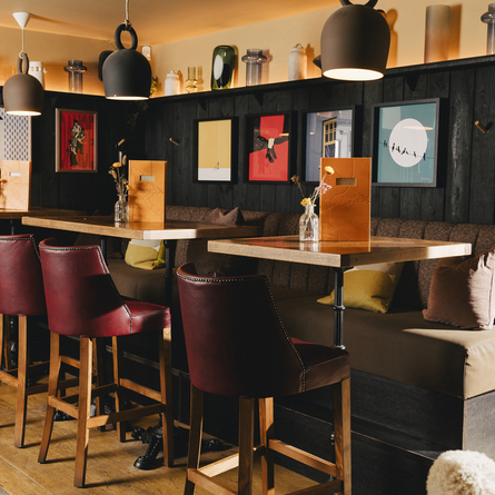 The interior restaurant seating area at The Foundry Bell.