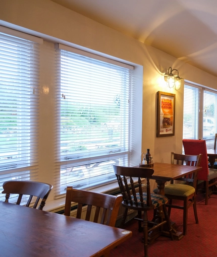 interior restaurant and seating area
