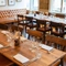 The interior restaurant seating area at The Kings Stores.