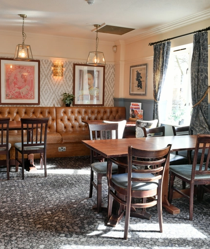 interior restaurant and seating area