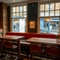 The restaurant area of the George.