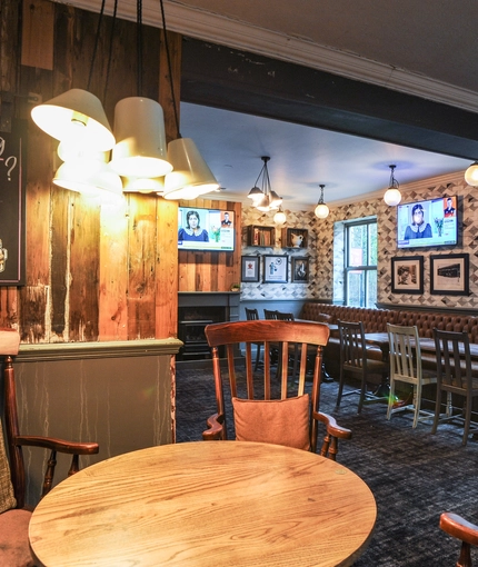 interior restaurant with seating area