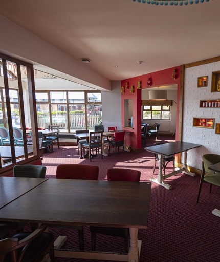 interior restaurant and seating area