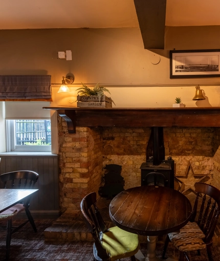 interior restaurant and seating area