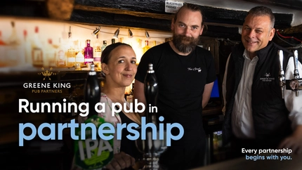 A graphic banner used for Pub Partners.