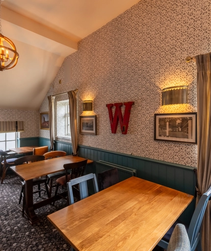 interior restaurant and seating area