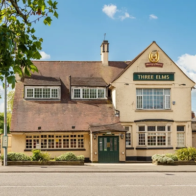 Exterior facade of a pub.