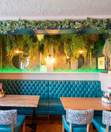 Restaurant area in a pub