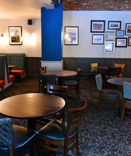 Restaurant area in a pub