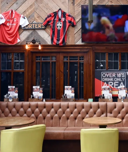 interior restaurant and seating area