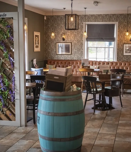 interior restaurant and seating area