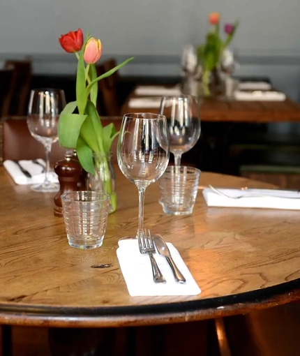 Metro - Kings Stores (Whitechapel) - A dining table at The Kings Stores